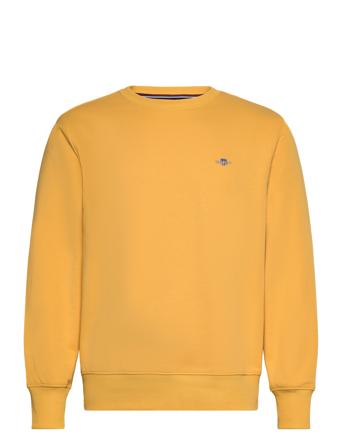 Reg Shield C-Neck Sweat Tops Sweat-shirts & Hoodies Sweat-shirts Yellow GANT