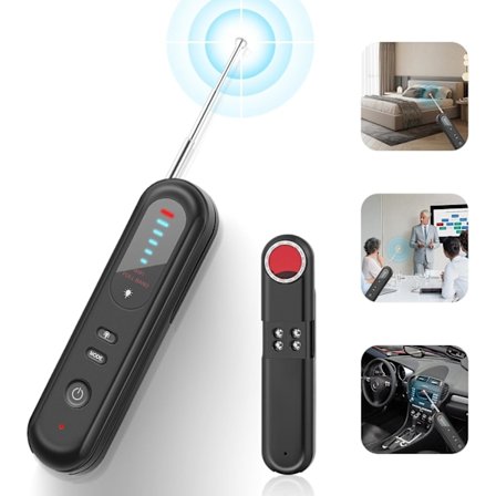 Comius Sharp WansDetector RF Langaton, Wansfinder Vakoilunesto, Tallennuksenestotunnistimet, Piilokameratunnistin GSM-seurantalaitteelle GPS-