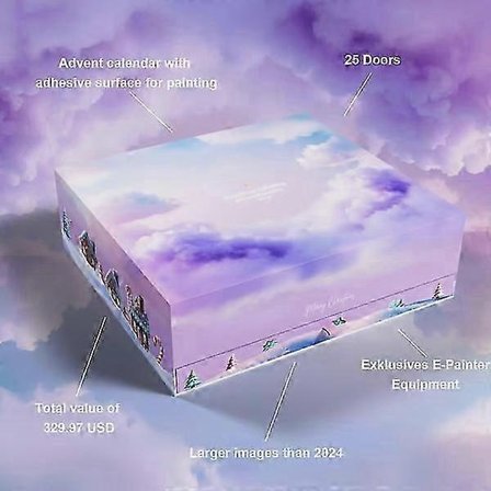 2025 Xxl Diamant Maleri Julekalender