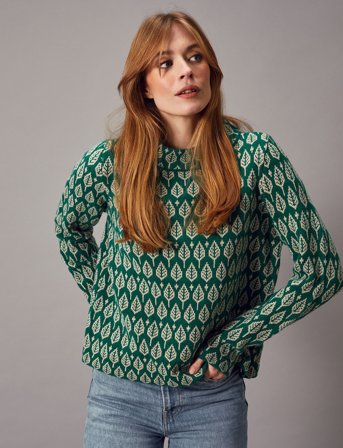 Jumperfabriken Sarali Jumper - Green - XL