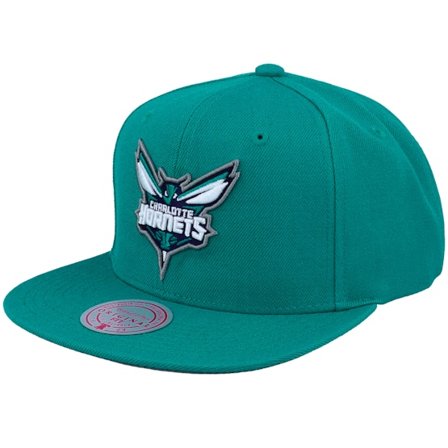 Mitchell & Ness - NBA Grønn snapback Caps - Charlotte Hornets Team Ground 2.0 Teal Snapback @ Hatstore