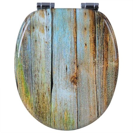 Rootz-wc-istuin Soft Close -mekanismilla - Antibakteerinen ja vettä hylkivä - Yleiskäyttöinen O-muotoinen - Liukumaton - 37,8 cm x 43,8 cm x 5,9 cm