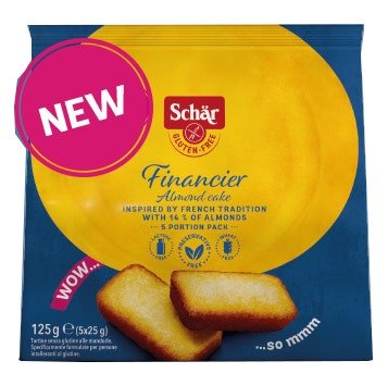 Schar Financier Merendina 5 Pezzi da 25 g