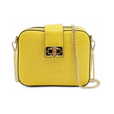 Made in Italia, Crossbody Bag Żółty, Kobieta, Rozmiar: ONE Size