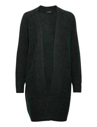 Slflulu Ls Knit Long Cardigan Strikkegenser Cardigan Blå Selected Femme