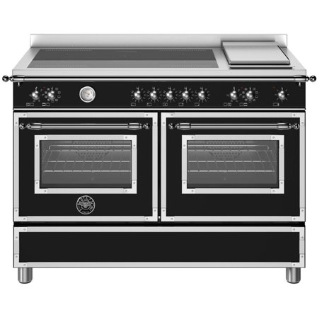 Bertazzoni dubbelugn med induktionshäll & stekbord 120 cm, mattsvart | Vitvaror > Induktionshällar > Induktionsspis | Bagaren och Kocken