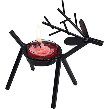 1 stk. Reinsdyr Telysholder for Juledekorasjoner, Borddekor, Peishylle, Peis, Stue