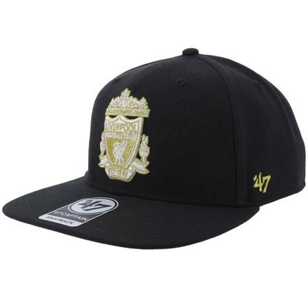 47 Brand - Football Svart snapback Keps - Hatstore Exclusive x Liverpool Captain No Shot Metallic Black Snapback @ Hatstore
