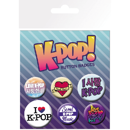 Badge Pack - K-POP Mix multifärg