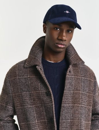 GANT Shield Cord Cap - Navy - ONE SIZE