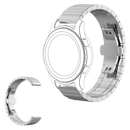 Apple Watch 40 mm klockarmband i rostfritt stål med fjärilsspänne - Silver