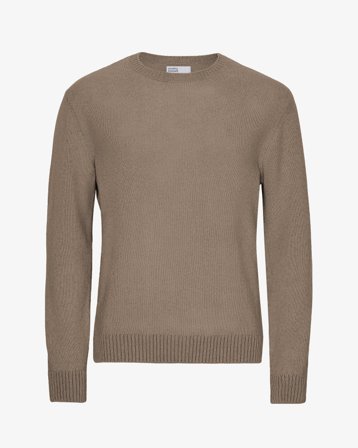 Classic Merino Wool Crew - Warm Taupe XL
