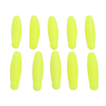 10 stk. fiskeblødt agn kunstig bi puppe kartoffel lokke lang kast tilføj salt lokkemad 6cm 8g gylden gul