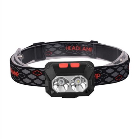 Kraftfull USB-uppladdningsbar pannlampa, 6 lägen, 1000 lumen, IPX4 vattentät