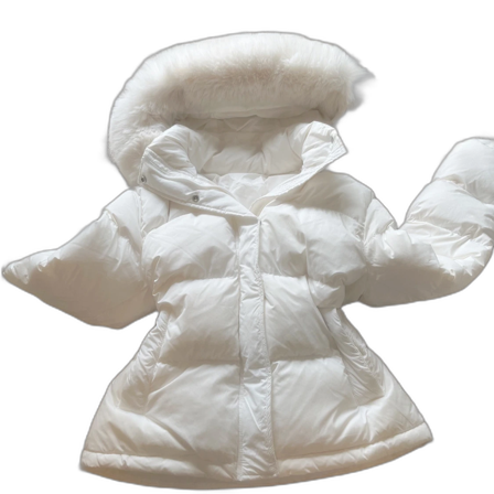 Vit puffer jacka