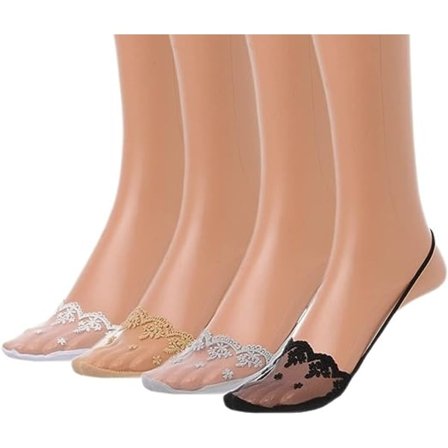Kvinders Slingback Liner Sokker Grå Tå Topper Sokker Sommer Udendørs