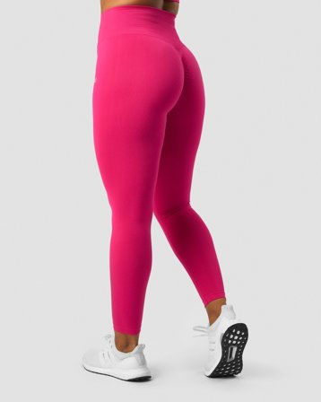ICANIWILL - Define Seamless Scrunch Tights Bright Pink- Training Strumpfhose - Damen - ICIW
