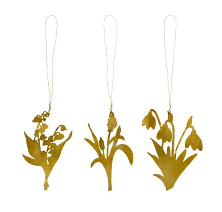 House Doctor Påskeornamenter messing 3pk