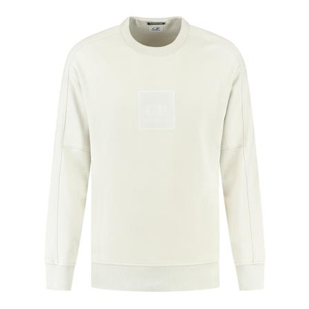 C.p. Company, Logo Sweatshirt Beige, Heren, Maat:S