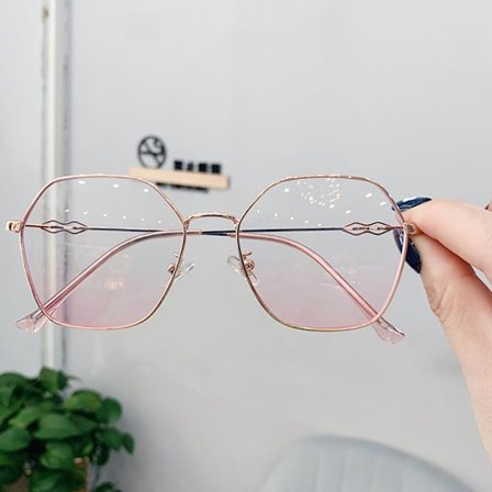 Anti-Blue Light Briller Overdimensjonerte briller ROSA