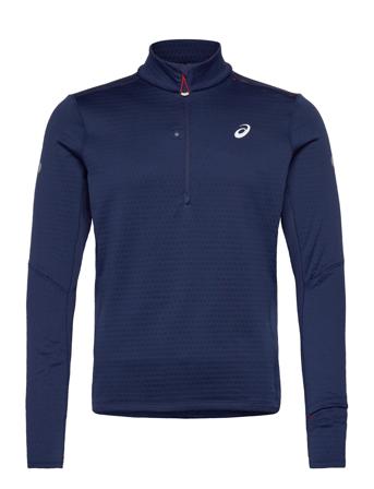 Asics Road Winter 1/2 Zip Mid Layer Marinblå