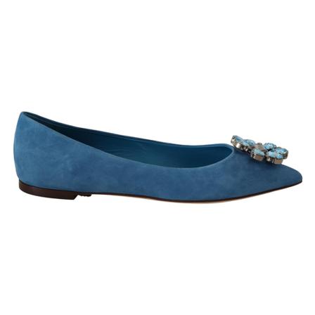 Dolce & Gabbana, Flat Shoes Niebieski, Kobieta, Rozmiar: 36 EU