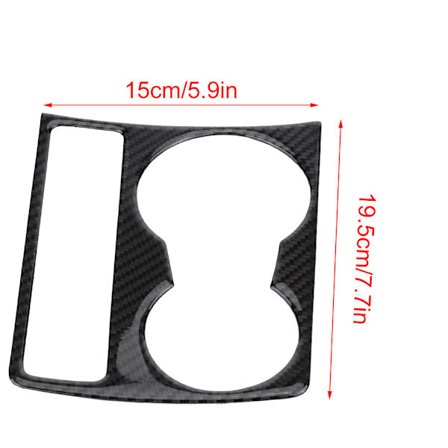 Hiilikuitu Auton Keskikonsolin Mukiteline Paneelin Suojus Trimmi Audi A4 B8 A5 2009-2015