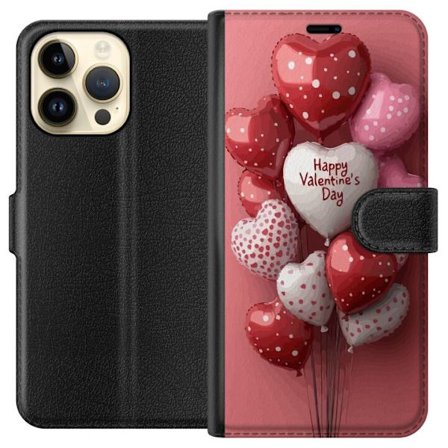 Yhteensopiva Lompakkokotelo Apple Apple iPhone 14 Pro Max Ystävänpäivän ilmapallot
