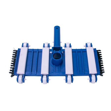 1 poolstøvsuger med hjul, 14-tommer robust hoved, fleksibel poolstøvsuger med drejeled (stang ikke inkluderet)