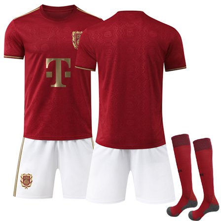 2526 Bayern 125 års jubilæum fodboldtrøje 9 Kane 6 Kimihi kortærmet