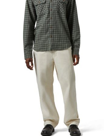 Brixton Surplus Herringbone Trouser Pa - Cream - 34 x 30.5