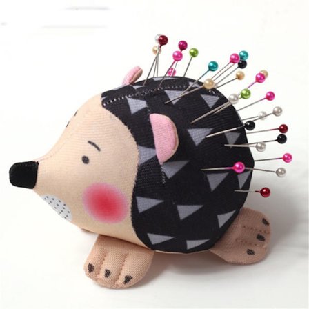 Søt nålepute - Super søt pinnsvin og tomat nålepute for sying, quilting, sying, brodering, gir et trygt sted å oppbevare nåler og nåler