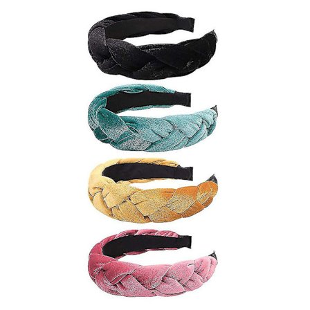 Hårbøjle Kvinder Hår Hoved Hånder Flettet Hårbøjle Twist Hårbånd Til Piger