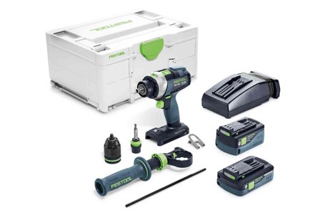 Festool QUADRIVE TPC 18/4 5,0/4,0 I-Plus Slagskruvdragare med batteri och laddare, Maskiner