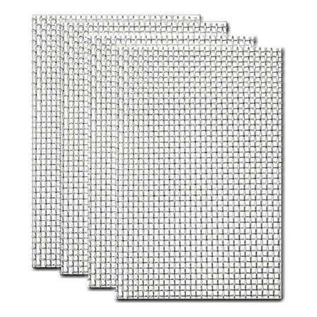 Verkko, 4 pakkausta metalliverkkopaneeleja 20 Mesh, hiiri-, jyrsijä- ja hyönteisverkko kotiin, keittiöön, puutarhaan, 210