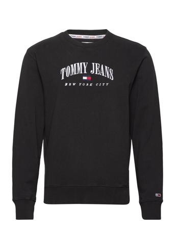 Tjm Reg Small Varsity Crew Sweat-shirt Genser Svart Tommy Jeans