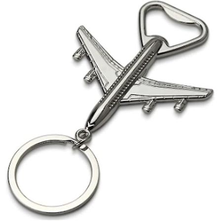 Nøkkelring med flaskeåpner i flyform - Soda og ølflaskeåpner - Nyhet