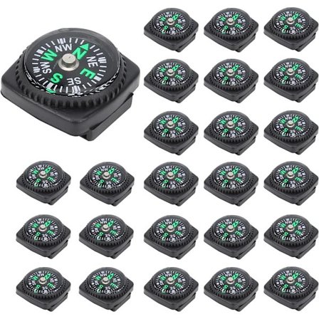 25 stk. Knappkompass, Mini Kompass Knappkompasser Urbånd Co