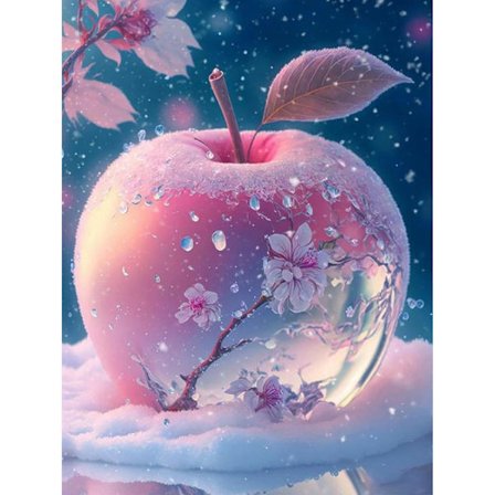 Landskabs Diamantmaleri Sæt til Voksne 30x40cm, Æble 5D Dia