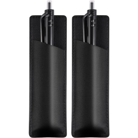 2 st magnetiska pennhållare, läderpennhållare, PU-hållare läderpennfodral