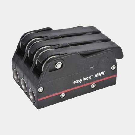 Stoppeur Easylock Mini, triple, pour Ø6 - 10 mm cordage, noir