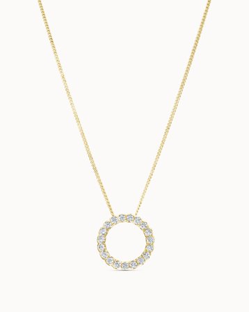 Diamanthalsband Ophelia Grande 18K Gulguld 1.15 Carat Labbodlade Diamanter
