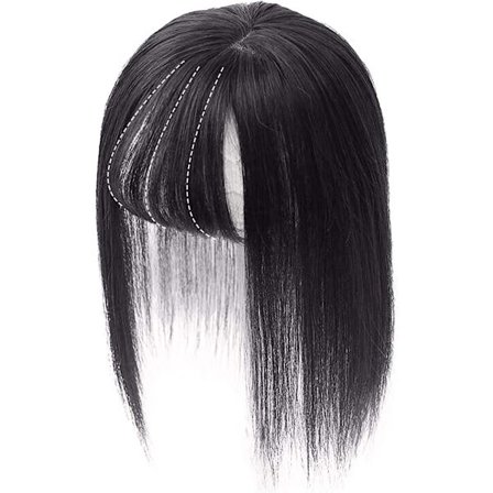 Silkebase Krone Hårtopp Hårklipp i menneskehår for kvinner med tynt hår