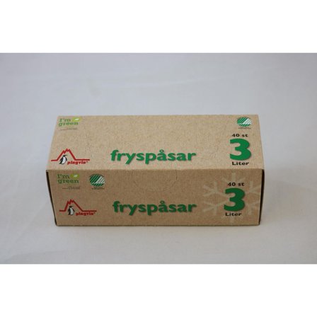 PINGVIN Fryspåse ECO LDPE 3L transparent 40/fp - Lyreco - Kök och servering - Plast och fryspåsar - Fryspåsar