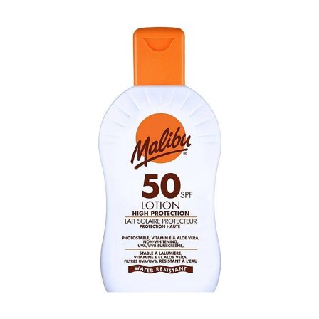 Malibu SPF 50 Lotion 200 ml, Skincare, Solcreme, Solcreme Til Ansigtet