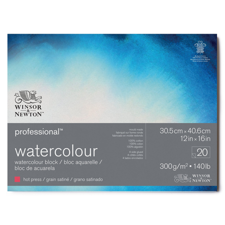 Winsor & Newton Professional Aquarelblok HP 31x41cm 300g