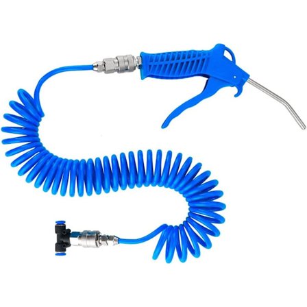 Luftdammpistol, luftblåsningspistol, 5 meter rekyl slang blåspistol luftkompressor rengöringskit för bil