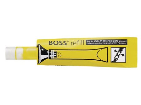 STABILO Refill Boss Original gul - Lyreco - Kontorsmaterial - Pennor - Pennpatroner
