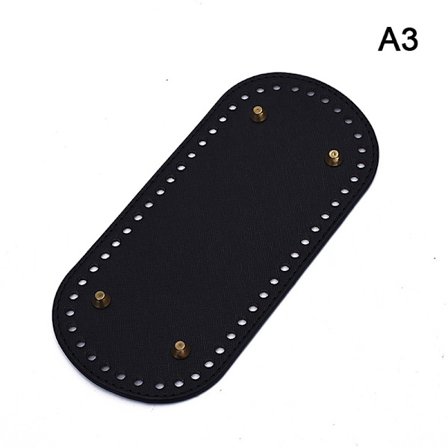 22*10 cm lang bunn for strikket veske Skinnveskebunn Håndlaget B