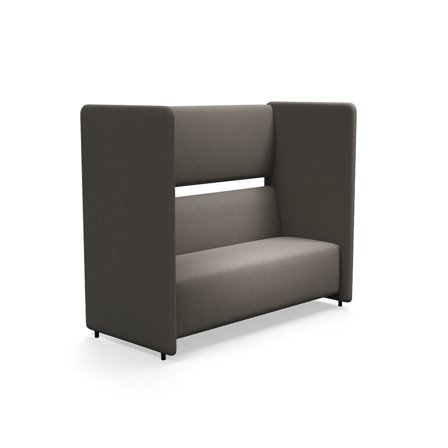 Akustiksofa CLEAR SOUND, 3-Sitzer, Stoff Pod CS, taupe